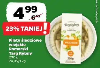 Netto Filety śledziowe wiejskie Pomorski Targ Rybny 200 g oferta