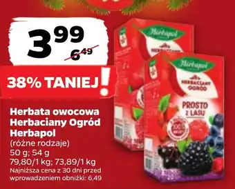 Netto Herbata owocowa Herbaciany Ogród Herbapol 50 g; 54 g oferta
