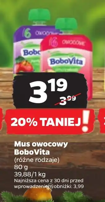 Netto Mus owocowy BoboVita 80 g oferta