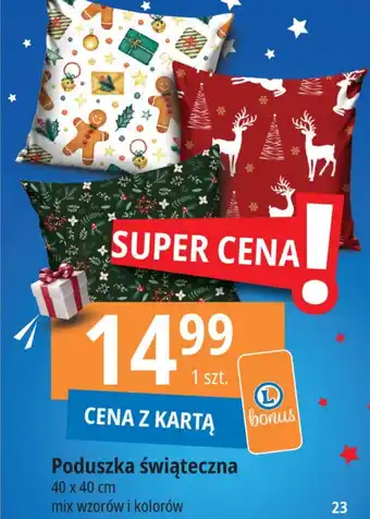 E.Leclerc Poduszka świąteczna oferta