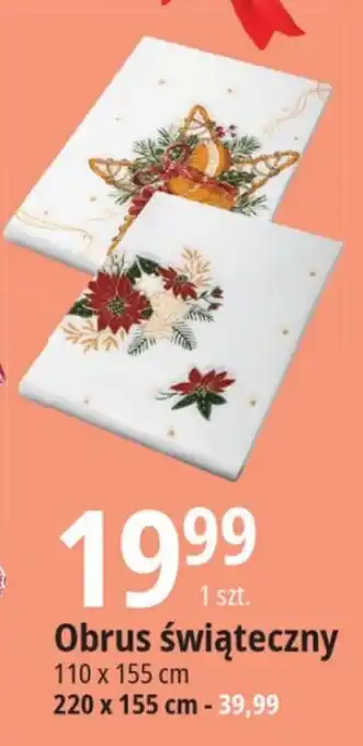 E.Leclerc Obrus świąteczny oferta