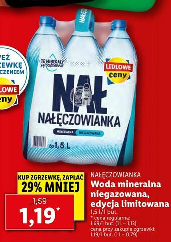 Lidl Woda mineralna niegazowana, edycja limitowana oferta