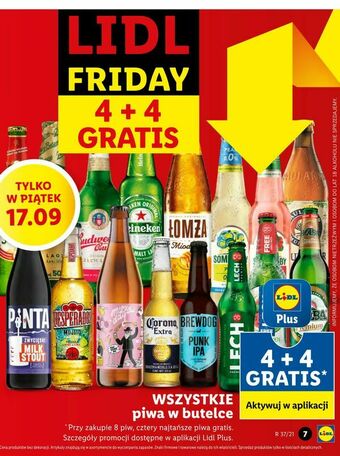 Lidl WSZYSTKIE piwa w butelce oferta