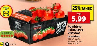 Lidl Pomidory koktajlowe kiściowe premium oferta