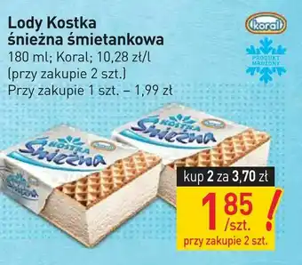 Stokrotka Lody Kostka śnieżna śmietankowa oferta