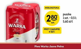 Żabka Piwo Warka Jasne Pełne oferta