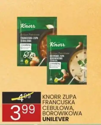 Wafelek KNORR ZUPA FRANCUSKA CEBULOWA, BOROWIKOWA UNILEVER oferta