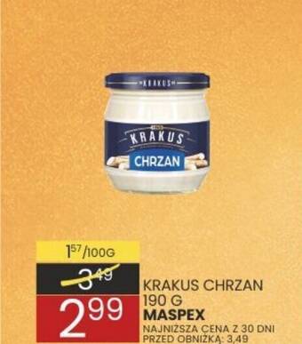 Wafelek KRAKUS CHRZAN 190 G MASPEX oferta
