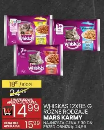 Wafelek WHISKAS 12X85 G MARS KARMY oferta