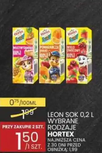 Wafelek LEON SOK 0,2 L HORTEX oferta