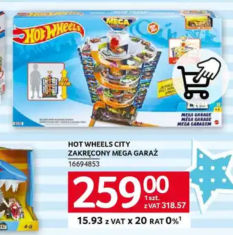 HOT WHEELS CITY ZAKRĘCONY MEGA GARAŻ