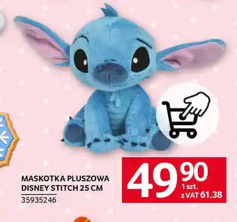 Selgros MASKOTKA PLUSZOWA DISNEY STITCH 25 CM oferta