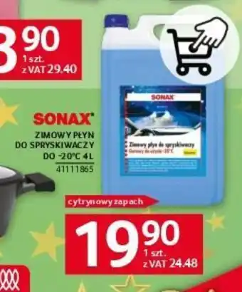 Selgros SONAX ZIMOWY PŁYN DO SPRYSKIWACZY DO -20°C 4L oferta