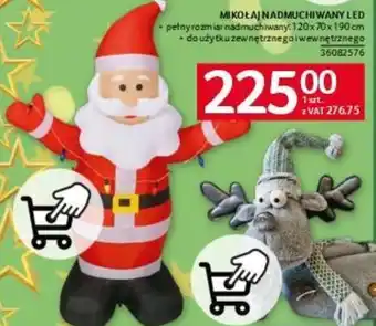 MIKOŁAJ NADMUCHIWANY LED