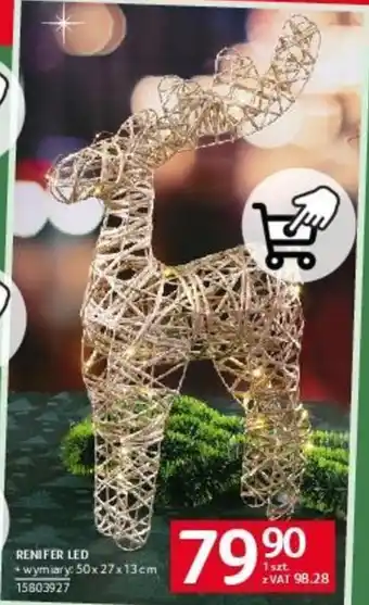 Selgros RENIFER LED wymiary: 50x27x13cm oferta