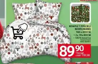 Selgros KOMPLET POŚCIELI BAWEŁNIANEJ 160 x 200CM oferta
