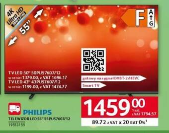 Selgros TELEWIZOR LED 55" 55PUS7607/12 oferta