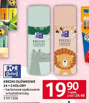 Selgros Oxford KREDKI OŁÓWKOWE 24+2 KOLORY oferta