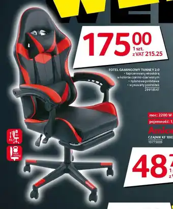 Selgros FOTEL GAMINGOWY TUNNEY 2.0 oferta