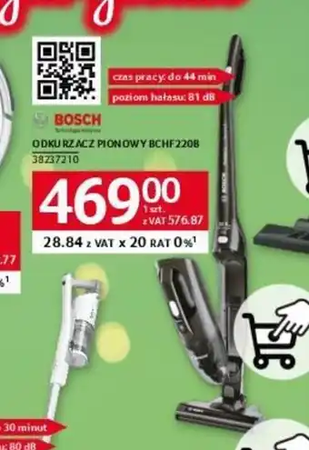 Selgros ODKURZACZ PIONOWY BCHF220B oferta