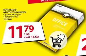 Selgros PAPIER KSERO A4 OFFICE 500 ARKUSZY oferta