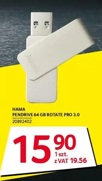 Selgros HAMA PENDRIVE 64 GB ROTATE PRO 3.0 oferta