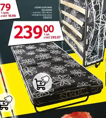 Selgros ŁÓŻKO GOŚCINNE SKŁADANE oferta