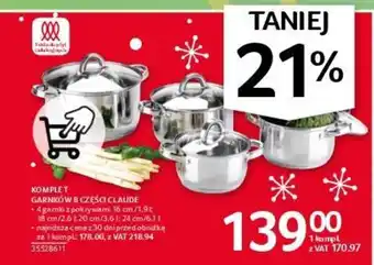 Selgros KOMPLET GARNKÓW 8 CZĘŚCI CLAUDE oferta