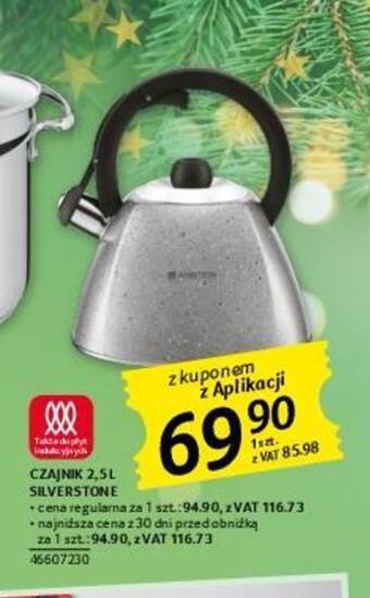Selgros Czajnik 2,5l Silverstone oferta