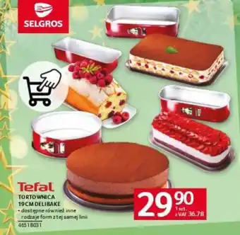Selgros Tefal TORTOWNICA 19CM DELIBAKE oferta