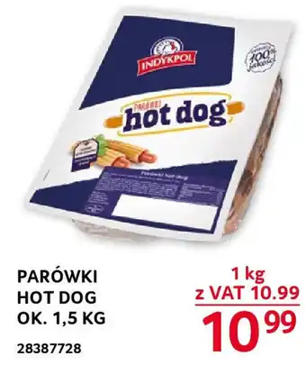 Selgros PARÓWKI HOT DOG 1 KG oferta