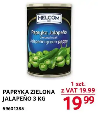 Selgros PAPRYKA ZIELONA JALAPEÑO 3 KG oferta