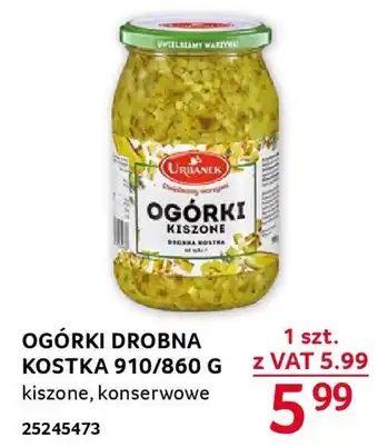 Selgros OGÓRKI DROBNA KOSTKA 910/860 G oferta