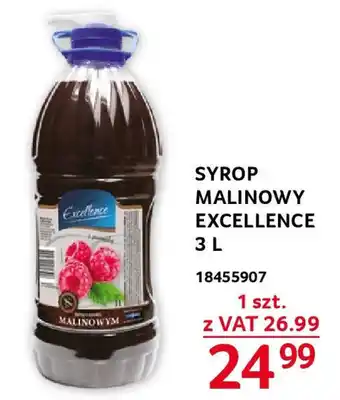 Selgros SYROP MALINOWY EXCELLENCE 3 L oferta