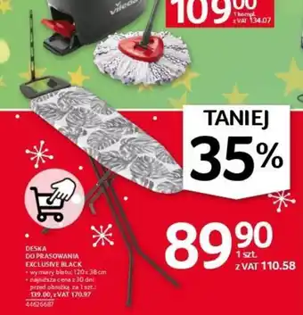 Selgros DESKA DO PRASOWANIA EXCLUSIVE BLACK oferta