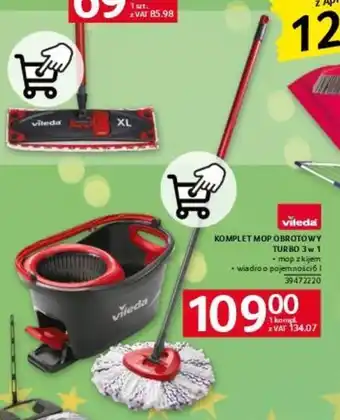 KOMPLET MOP OBROTOWY TURBO 3 w 1