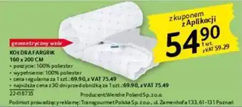 Selgros KOŁDRA FARGRIK 160 x 200 CM oferta