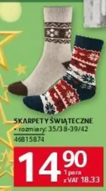 Selgros SKARPETY ŚWIĄTECZNE oferta