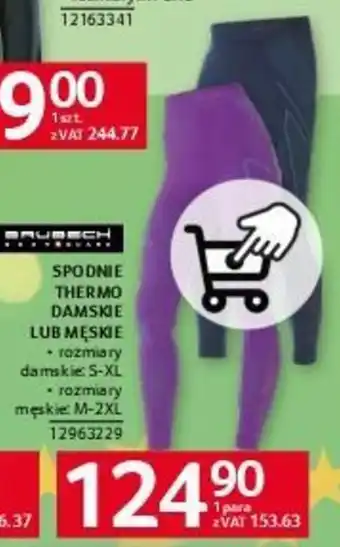 Selgros SPODNIE THERMO DAMSKIE LUB MĘSKIE oferta