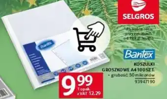 KOSZULKI GROSZKOWE A4 100SZT.