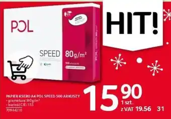 Selgros PAPIER KSERO A4 POL SPEED 500 ARKUSZY oferta