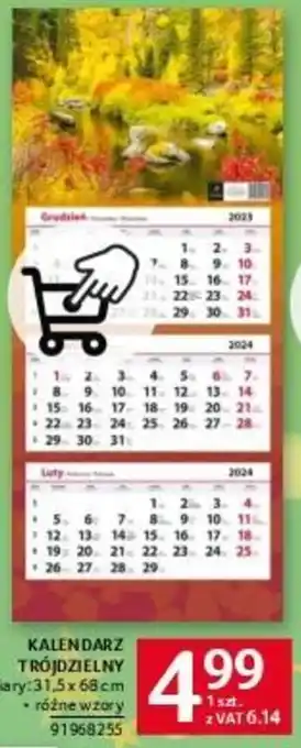 Selgros KALENDARZ TRÓJDZIELNY oferta
