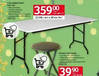 Selgros STÓŁ BANKIETOWY SPECTRA oferta