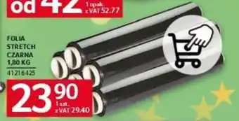 Selgros FOLIA STRETCH CZARNA 1,80 KG oferta