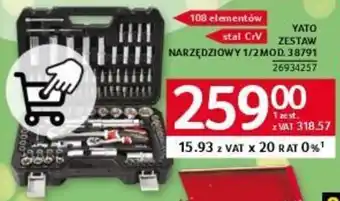 YATO ZESTAW NARZĘDZIOWY 1/2 MOD. 38791