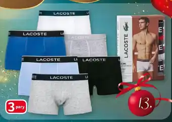 Selgros Bokserki LACOSTE 3 pary oferta