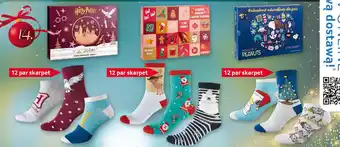 KALENDARZ ADWENTOWY ze skarpetami 12 par