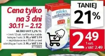 Selgros MLEKO UHT 3,2% 1l oferta