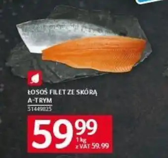 Selgros ŁOSOS FILET ZE SKÓRĄ A-TRYM 1kg oferta