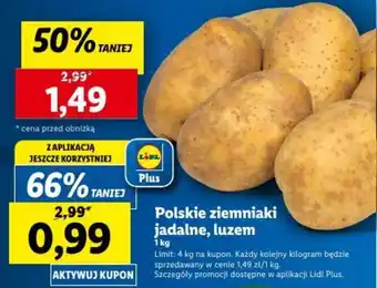 Lidl Polskie ziemniaki jadalne, luzem 1 kg oferta